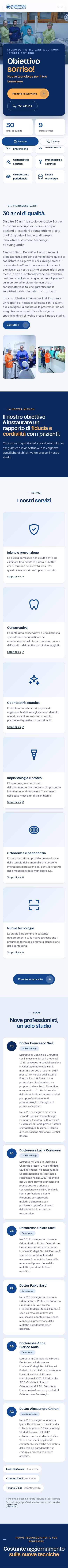 Il nuovo sito su smartphone